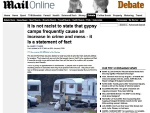 Actual Daily Mail page